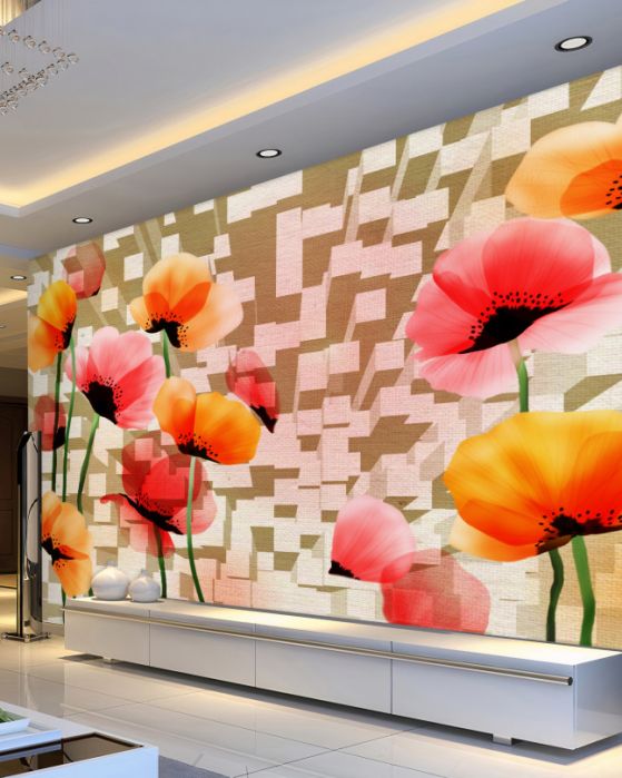 Papier peint Coquelicots