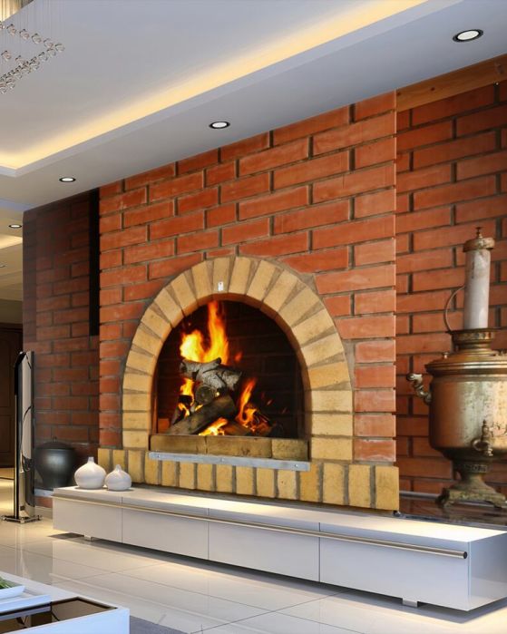 Papier peint Cheminées